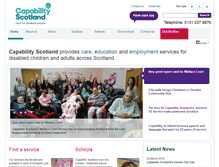 Tablet Screenshot of capability-scotland.org.uk